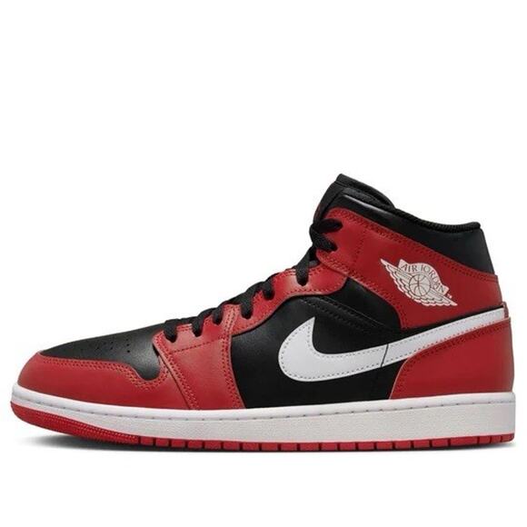 NEW Nike Air Jordan 1 Mid Shoes Black Gym Red White DQ8426-061 Men\'s Size Multi main image 7